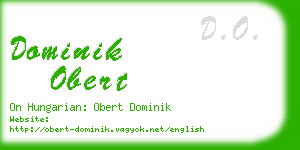 dominik obert business card